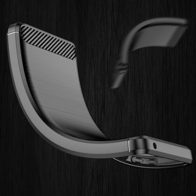 9. Carbon Case flexible Hülle für Motorola Moto G Stylus 2022 schwarz
