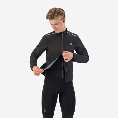 3. Rogelli DISTANCE Regenjacke schwarz XL