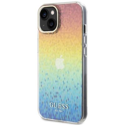 2. Guess IML Faceted Mirror Disco Iridescent Hülle für iPhone 15 – mehrfarbig