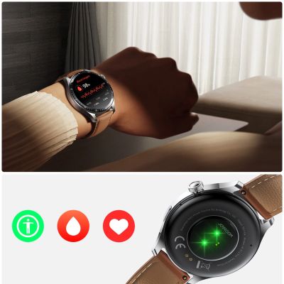 14. Joyroom Classic Series JR-FC2 Pro Smartwatch mit Anrufannahmefunktion – Silber