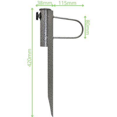 11. Metallener Strandschirm-Montagefuß