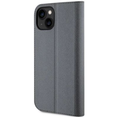 2. Karl Lagerfeld KLBKP14SSANKCPG iPhone 14 6.1" Bücherregal Silber/Silber Saffiano Karl & Choupette