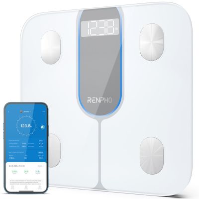 Renpho ELIS 1C Quadratische weiße elektronische Personenwaage