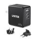 UNITEK GAN Ladegerät, PD 65W 2x USB-C, USB-A