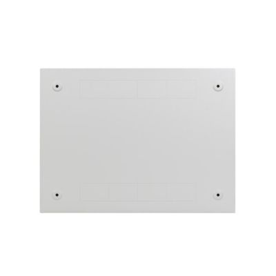 8. Lanberg Rack-Schrank, Wandmontage, 19" 4U+3U, 540x200, flaches Profil, grau (montiert)