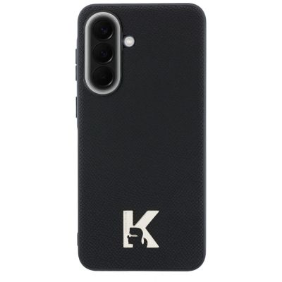 3. Karl Lagerfeld Karl Head Logo Hülle für Samsung Galaxy A37 5G - Schwarz
