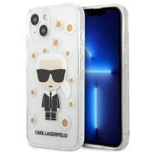 Karl Lagerfeld Flower Ikonik Karl Case für iPhone 13 mini - Transparent