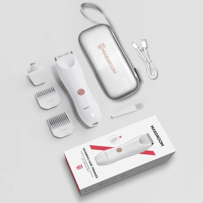 4. MAXGROOM M-9082 2-in-1 Damen-Körper- und Gesichtshaartrimmer – Weiß
