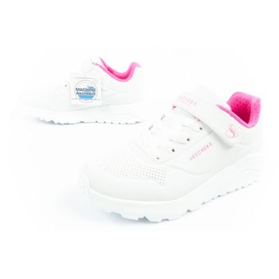 8. Skechers Uno Lite Kinder Sport-Sneaker weiß bequem