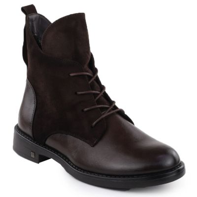8. Damen-Wildlederstiefeletten in Braun Potocki Z25-SZ12080