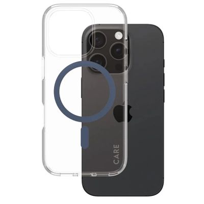 2. CARE by PanzerGlass Flagship Case iPhone 16 Pro 6,3" blau/blau MagSafe 1366