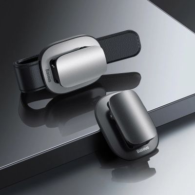 6. Baseus Platin Fahrzeug Brillen clip Nabenklemmung silber (ACYJN-B0S)