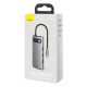 5. Baseus Metal Gleam Series 5-in-1 Multifunktions-HUB USB Typ C - USB Typ C Stromversorgung 100 W / HDMI 4K 30 Hz / 3x USB 3.2 Gen 1 (CAHUB-CX0G)