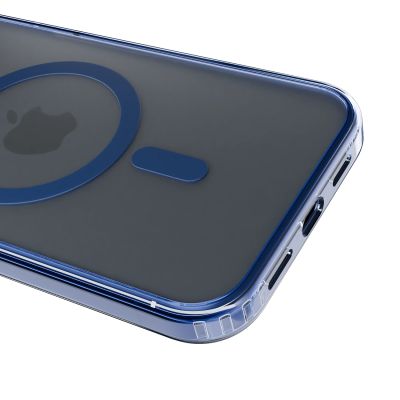 8. 3mk Frosty MagCase Blue Hülle für Apple iPhone 13 Pro Max – transparent