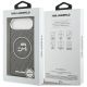 8. Karl Lagerfeld IML Glitter Karl & Choupette Heads Logo MagSafe Hülle für iPhone Air - Schwarz