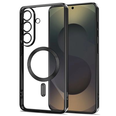2. Tech-Protect MagFlex MagSafe Hülle für Samsung Galaxy A57 5G – Transparent Schwarz