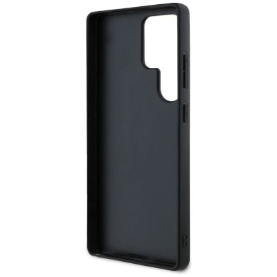 7. Guess Grained Big 4G Logo Small Classic Logo Case für Samsung Galaxy S25 Ultra rosa