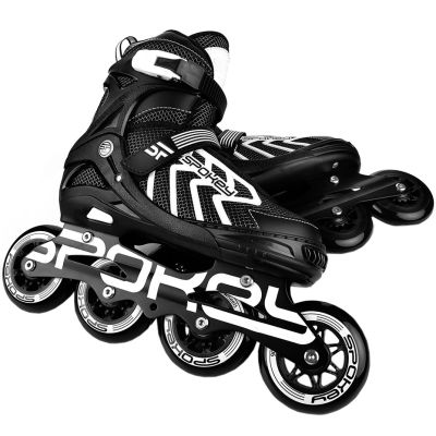 10. Spokey Khan Bk/Wh Jr Inline-Skates 927032-927033