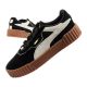 Puma Damen-Sportschuhe, Sneaker Carina 3.0, Leder, Schwarz, modisch