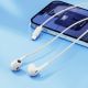 5. QCY LH1 Kabelgebundener In-Ear-Kopfhörer mit Fernbedienung und Mikrofon, 1,15 m – Weiß