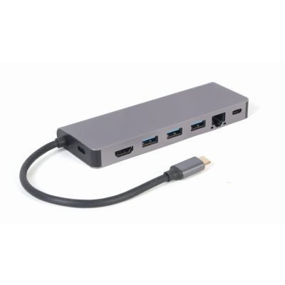 2. GEMBIRD MULTI-ADAPTER USB TYP-C 5IN1 HUB, HDMI, KARTENLESER, LAN, PD - 100W)