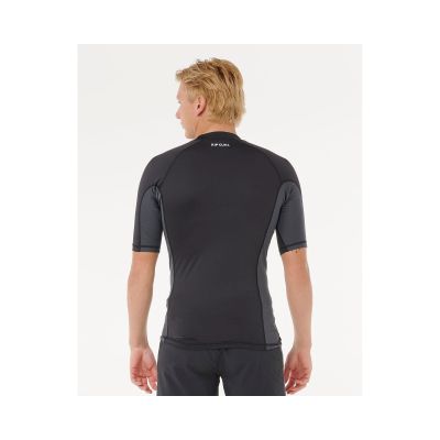 3. Lycra RIP CURL WAVES UPF PERF Kurzarm schwarz