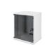 Digitus 19" 12HE Wand-Netzwerkschrank, 540 x 400 mm, Glastür, grau, ungeteilt, unmontiert, 60 kg