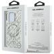 8. Karl Lagerfeld IML Karl Script Pattern MagSafe Case für iPhone 16 Pro Max – Weiß