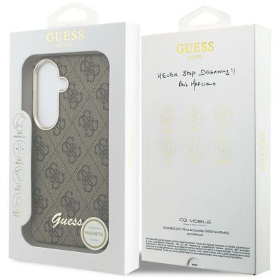 8. Guess 4G Script MagSafe Hülle für Samsung Galaxy S26 - Braun