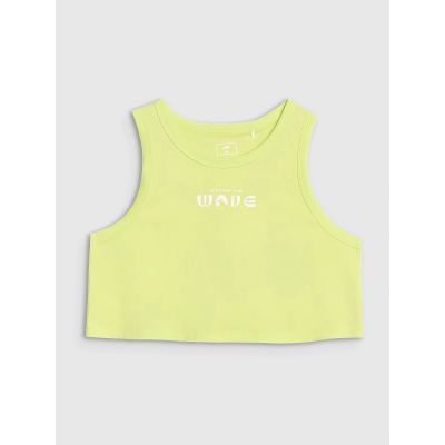 6. Oversize-Crop-Top mit Print für Mädchen 4F 4FJWSS25TSLEF112-45S