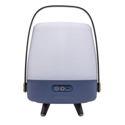 5. Kooduu Lite-up PLAY Mini Tragbarer Mono-Lautsprecher Blau, Weiß, Holz 8W