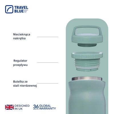 5. TRAVEL BLUE THERMOSFLASCHE GRÜN
