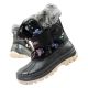 Lee Cooper Winterstiefel Kinder isolierte Schneestiefel für Mädchen Schwarz