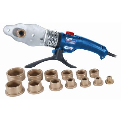 Dedra 1500W PVC-Rohrschweißgerät mit Zubehör und Koffer