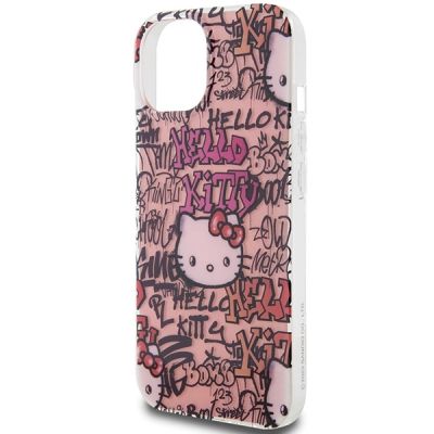 6. Hello Kitty IML Tags Graffiti-Hülle für iPhone 15 – Rosa