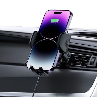 7. Tech-Protect CM15W-V1 Autotelefonhalter mit 15W induktivem Ladegerät für Cockpit / Lüftungsschlitze – Schwarz