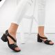 5. Bequeme Rieker W RKR679 schwarze Sandalen