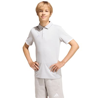 12. adidas Entrada 26 Polo Hellgraues Kinder-T-Shirt JZ6628