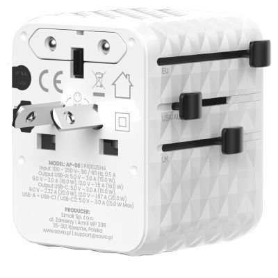5. SAVIO Universal-Reiseadapter 20W AP-08