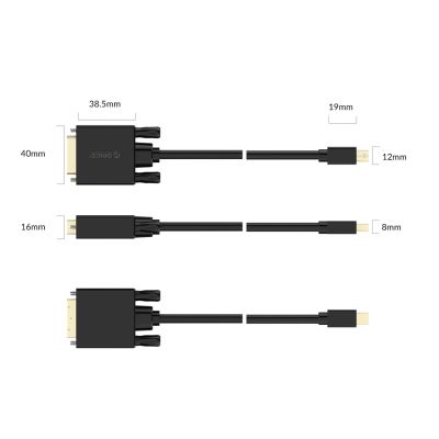 2. Orico XD-MDTD Mini DisplayPort auf DVI Full HD 60 Hz Kabel 2 m - Schwarz
