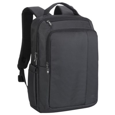 RIVACASE RUCKSACK FÜR LAPTOP 15,6" CENTRAL, SCHWARZ, 15L, AUS POLYESTER, TASCHEN FÜR TABLET 10,1", SMARTPHONE, DOKUMENTE UND ZUBEHÖR