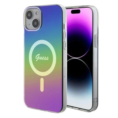 Guess IML Iridescent MagSafe Case für iPhone 15 / 14 / 13 6.1" - mehrfarbig