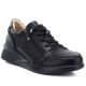 Bequeme, schwarze Keilschuhe aus Leder für Damen, Vinceza 79644