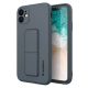 Wozinsky Kickstand Case Silikonhülle mit Ständer iPhone 11 Pro Marineblau