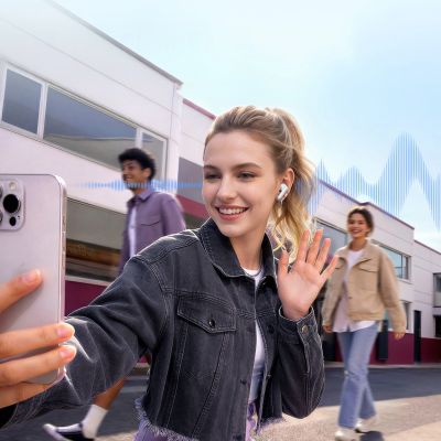 11. QCY T13 Pro Kabellose In-Ear-Kopfhörer mit Geräuschunterdrückung (ANC) – Weiß