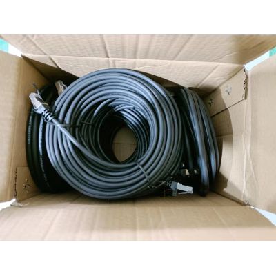 2. 100 Stück Cat6-Patchkabel, S/FTP, 2xRJ45, 0,25 m, Krankenhausstandard LSZH