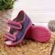 2. Hausschuhe Nazo Jr TEX4B in Marineblau und Rosa 