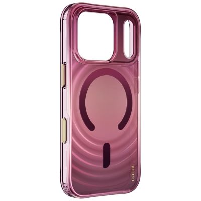 3. Uniq Coehl Vela Magnetische Ladehülle für iPhone 18 Pro / 17 Pro – Burgunderrot