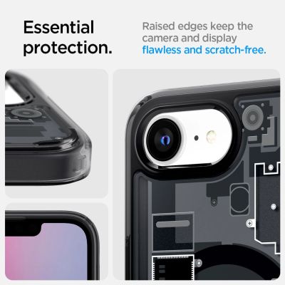 15. Spigen Ultra Hybrid MagSafe Hülle für iPhone 16e / 17e Zero One - Schwarz