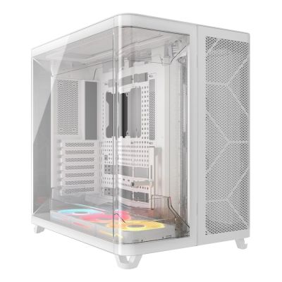 2. Corsair AIR 5400 LX-R RGB iCUE LINK Midi-Tower Weiß